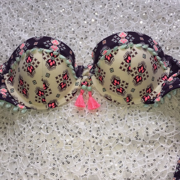 Victoria's Secret Other - Victoria’s Secret Bikini Bandeau Top Boho Aztec